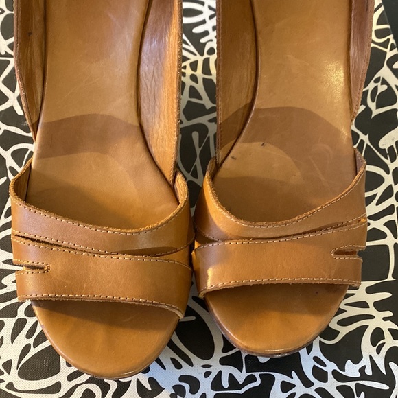 Pre-Owned Diane von Fürstenberg MUSE WEDGE PLATFORM  SANDAL - Picture 3 of 12